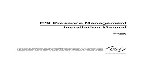 esi rfid readers ivx 0450-0708|ESI Presence Management Administrator's Manual.